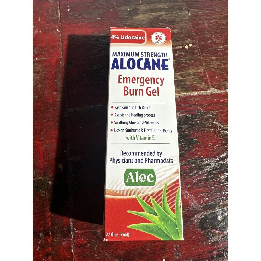 ALOCANE MAXIMUM STRENGTH EMERGENCY BURN GEL HEALING PROCESS 2.5OZ